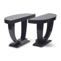 Karl Springer (American, 1931–1991) — Pair of Console Tables