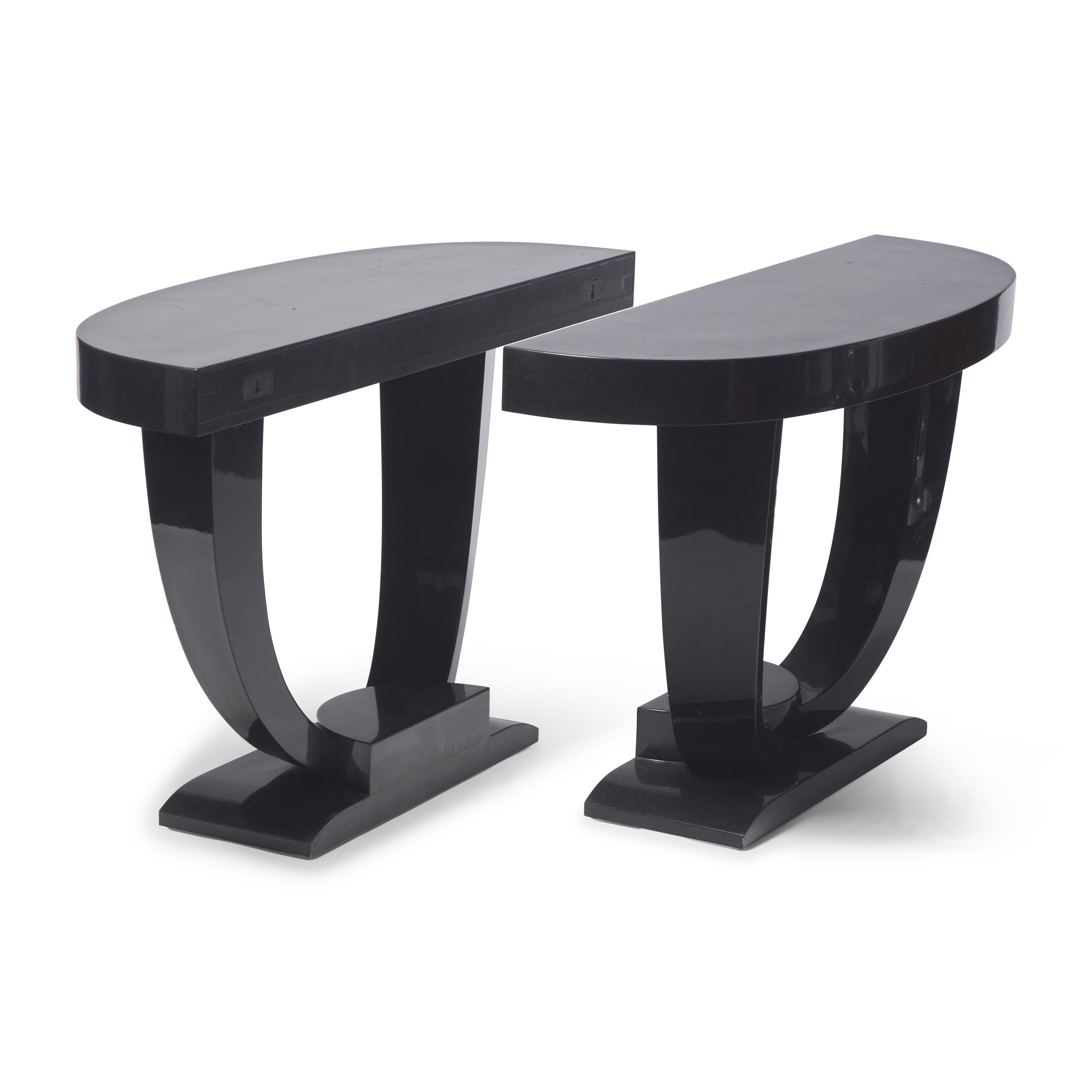 Karl Springer (American, 1931–1991) — Pair of Console Tables