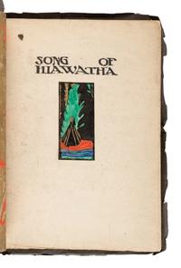 WARD, Lynd (1905-1985). [Calligraphic manuscript of Song of Hiawatha .] [New York?, ca 1923].
