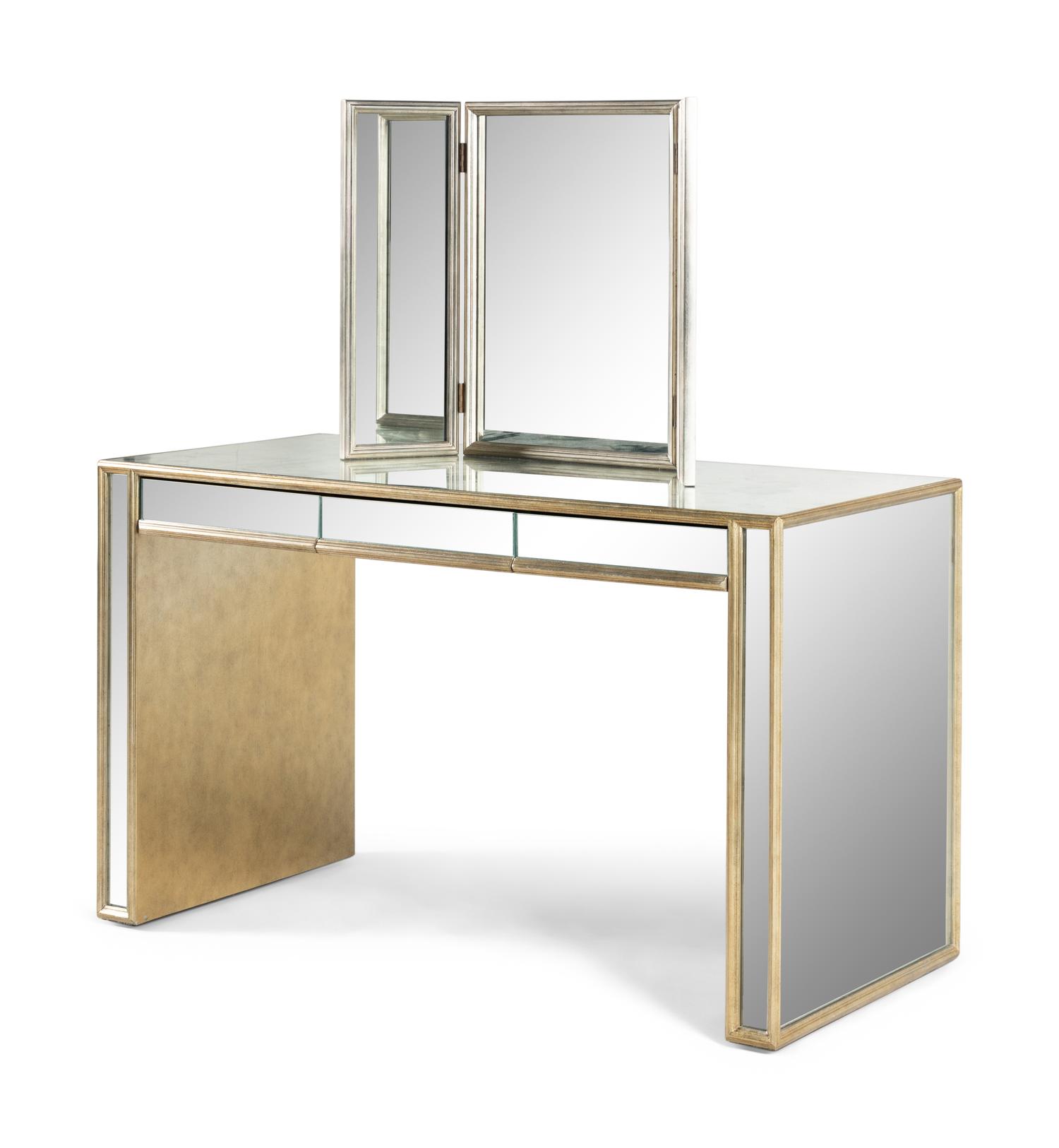 A Mirrored Glass Dressing Table