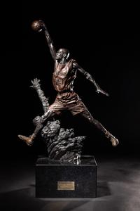 A 1994 Michael Jordan United Center Bronze Maquette, "The Spirit,"