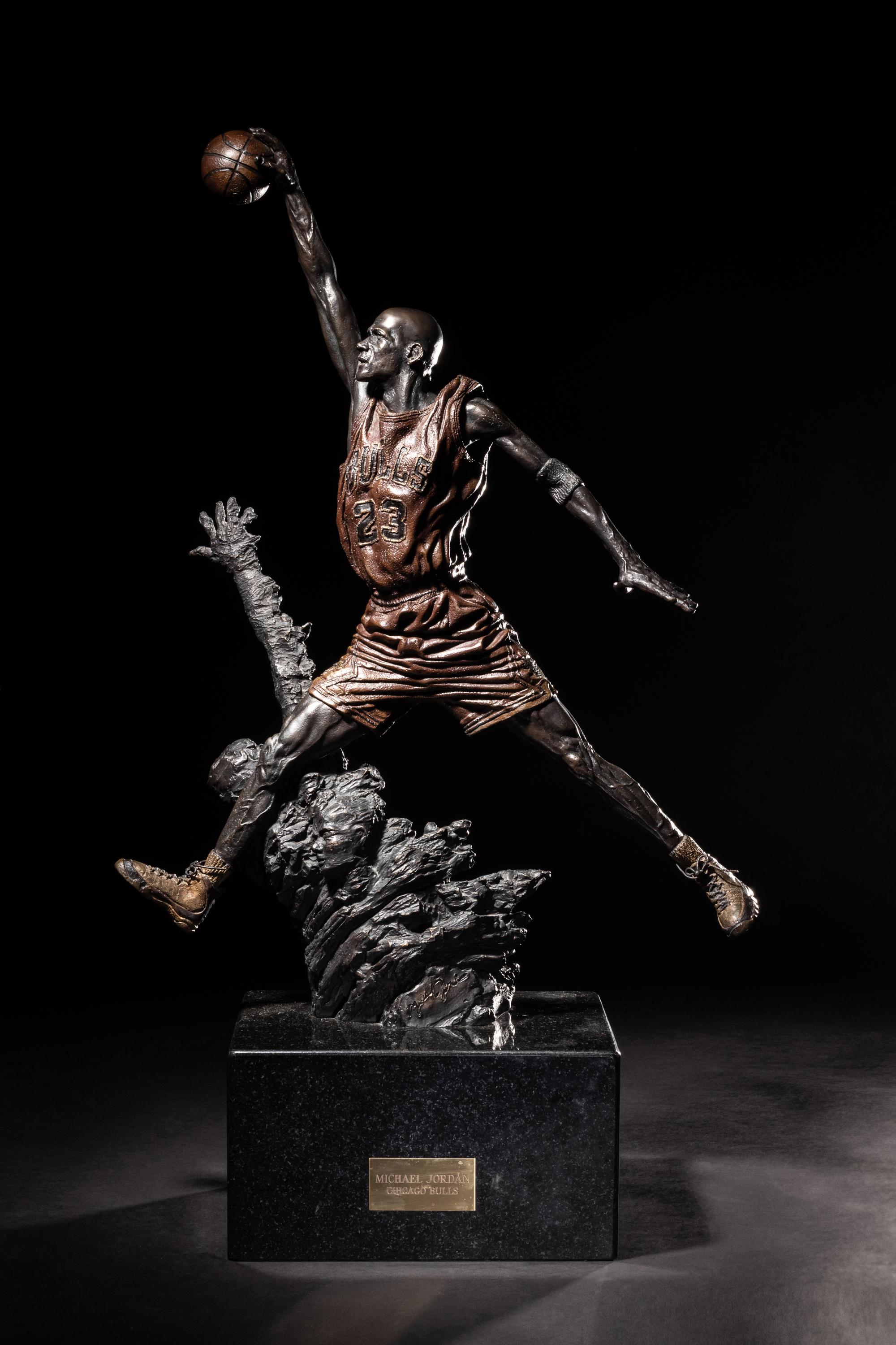 A 1994 Michael Jordan United Center Bronze Maquette, "The Spirit,"