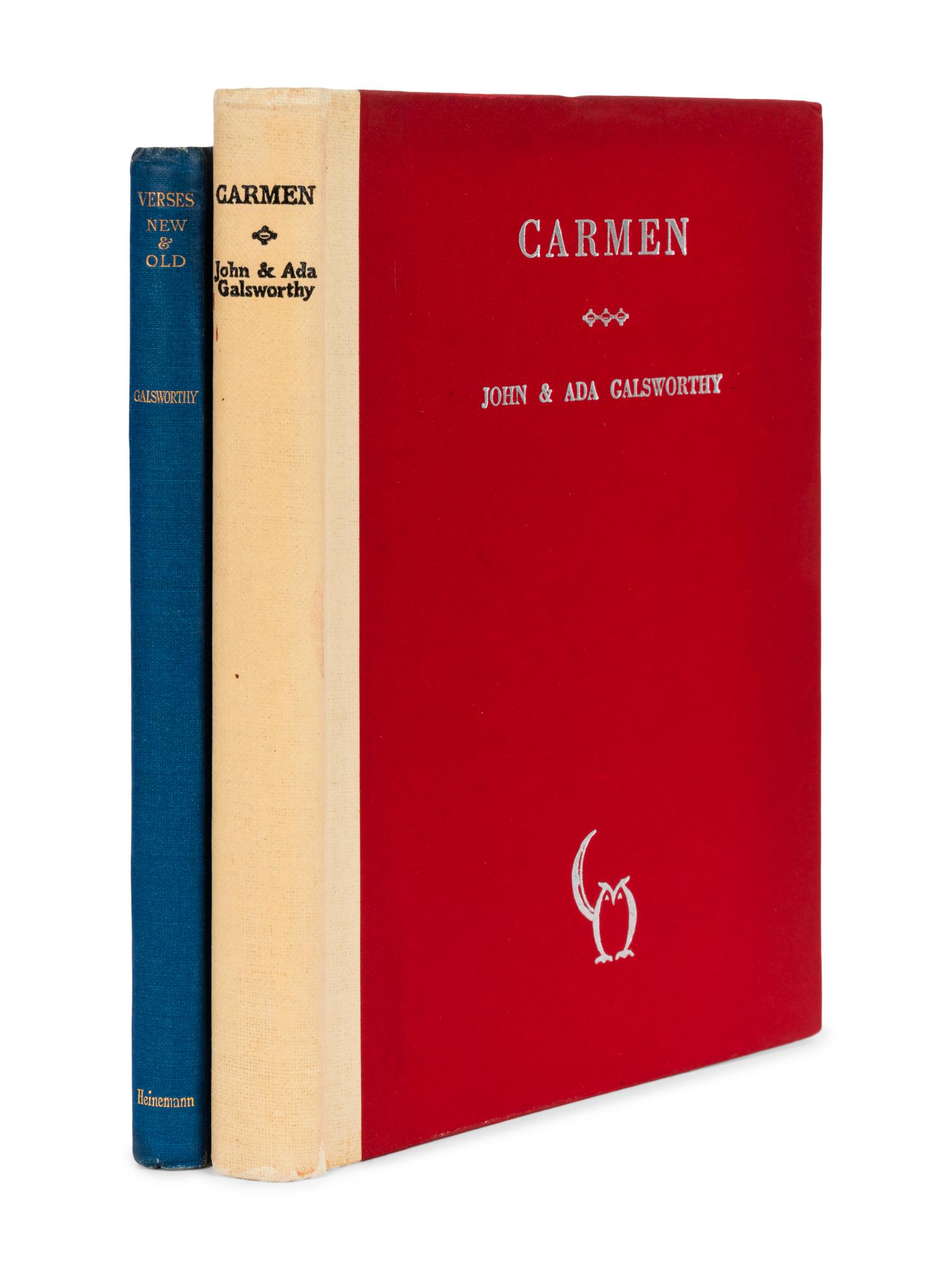 [LITERATURE -- ENGLISH]. A group of 8 works by John Galsworthy and D.H. Lawrence, comprising: