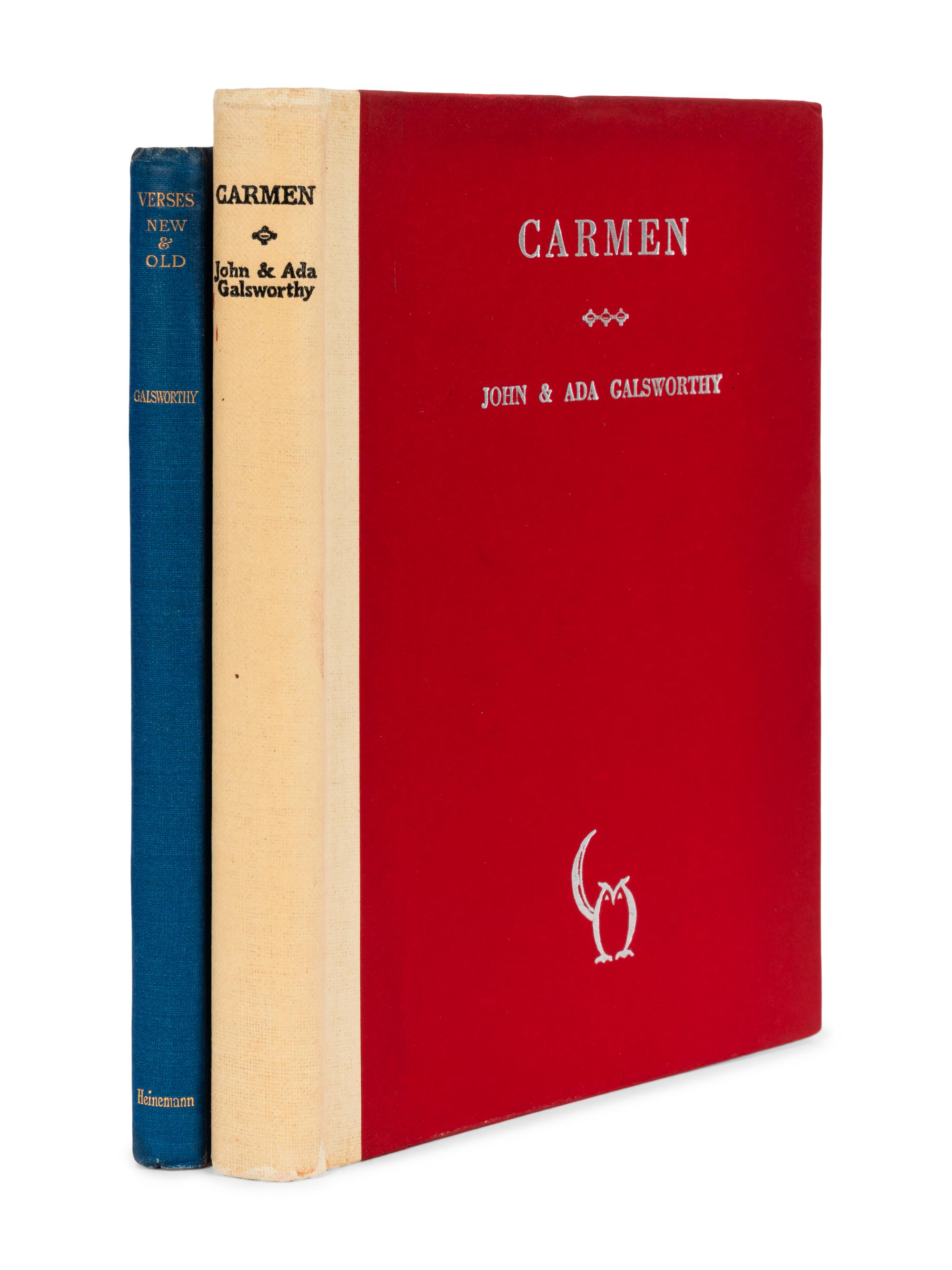 [LITERATURE -- ENGLISH]. A group of 8 works by John Galsworthy and D.H. Lawrence, comprising: