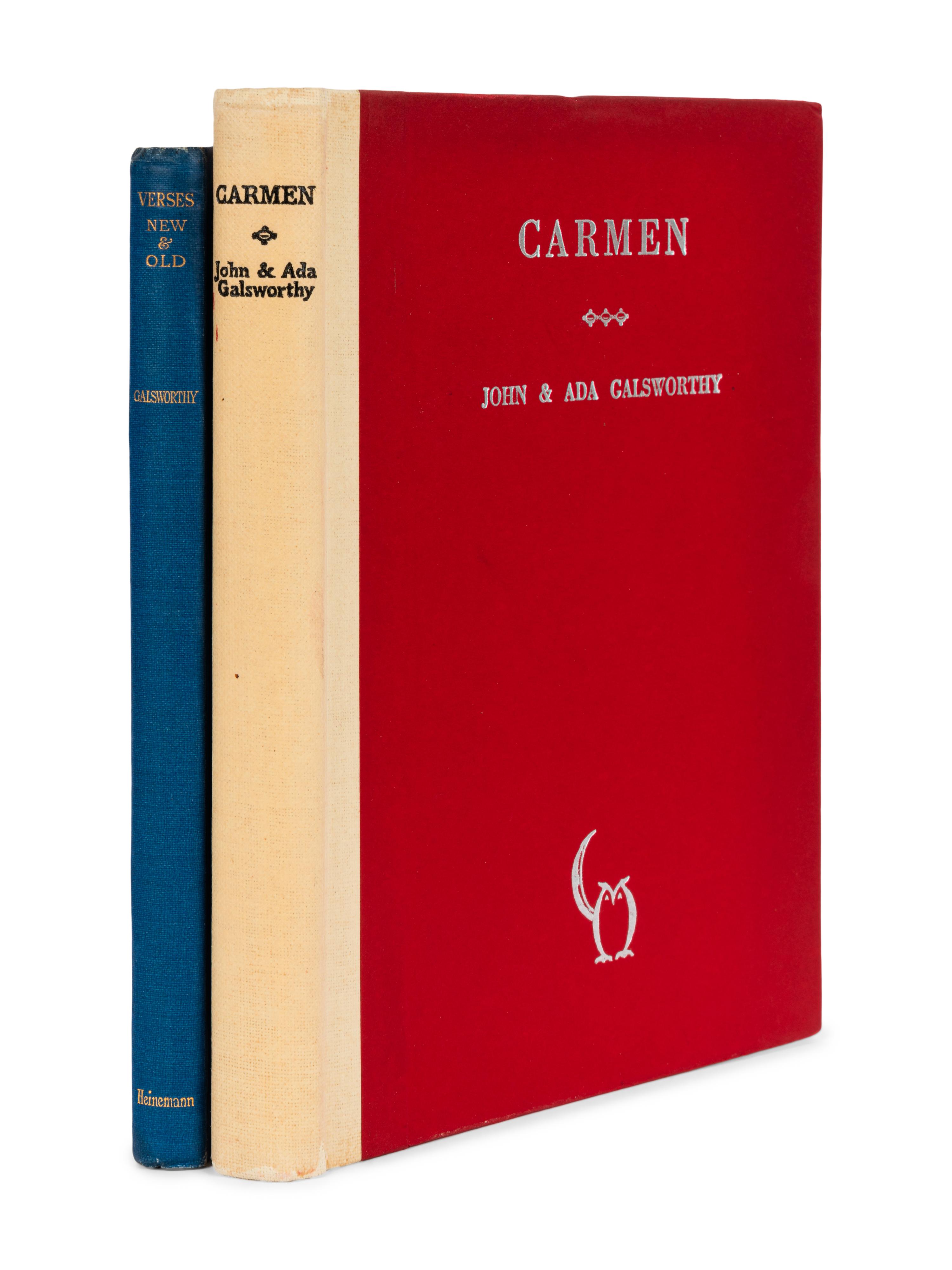 [LITERATURE -- ENGLISH]. A group of 8 works by John Galsworthy and D.H. Lawrence, comprising: