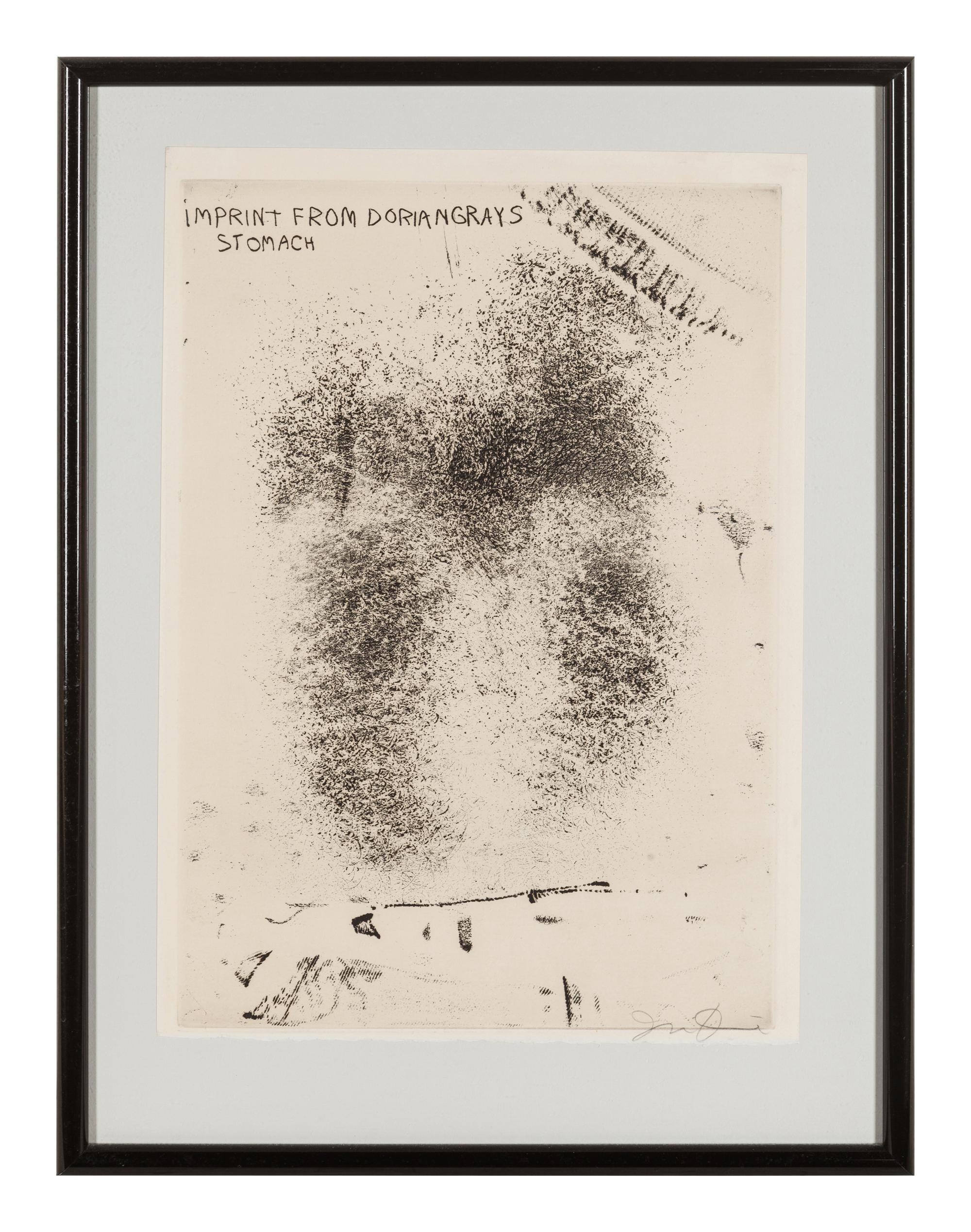 Imprint from Dorian Gray's Stomach (from the Picture of Dorian Gray)