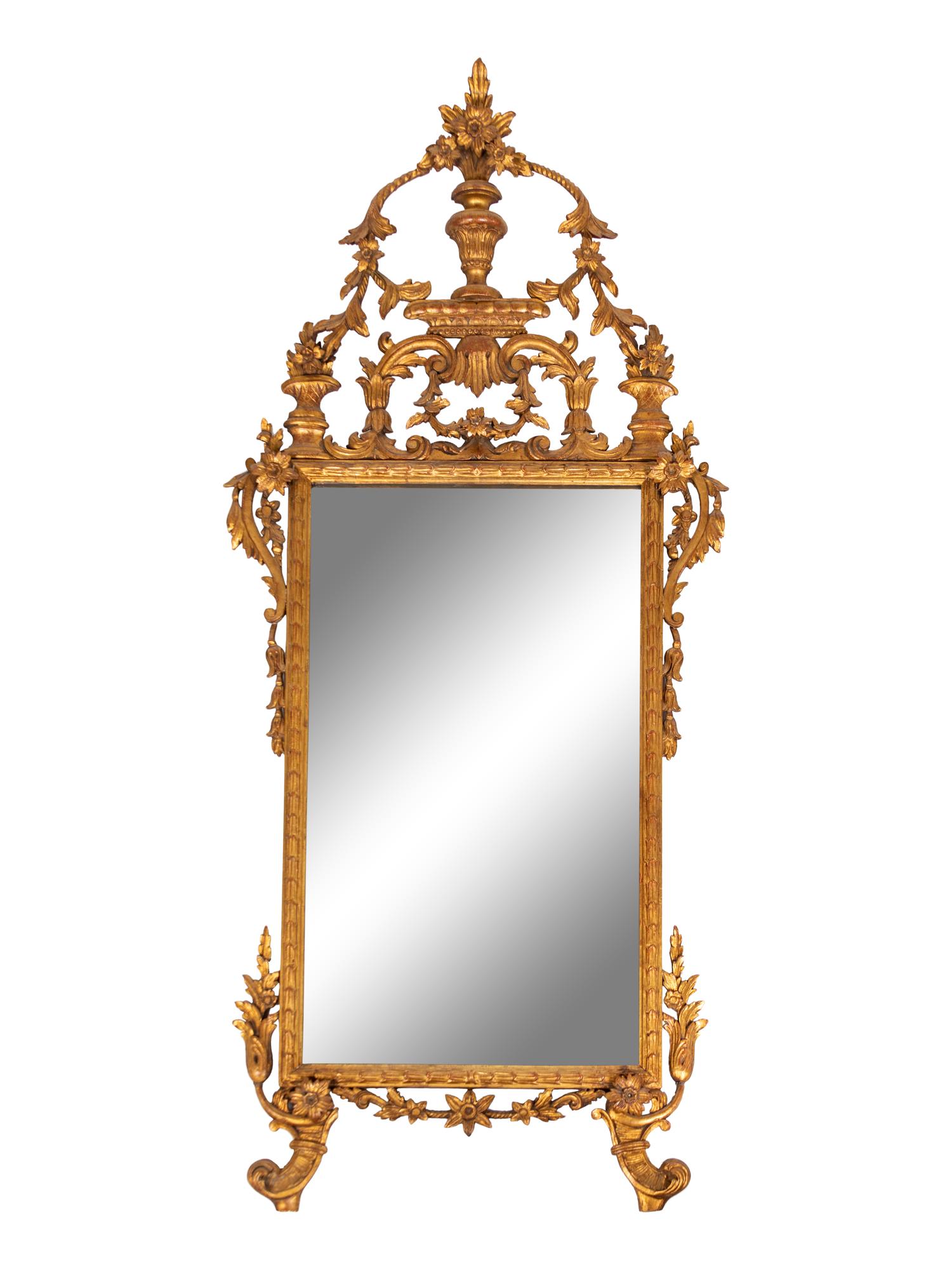A Louis XVI Style Giltwood Mirror