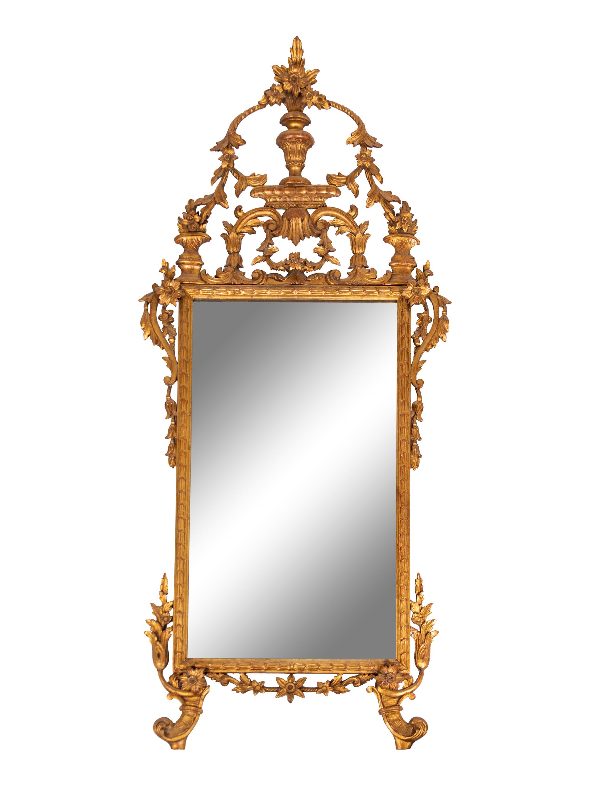 A Louis XVI Style Giltwood Mirror