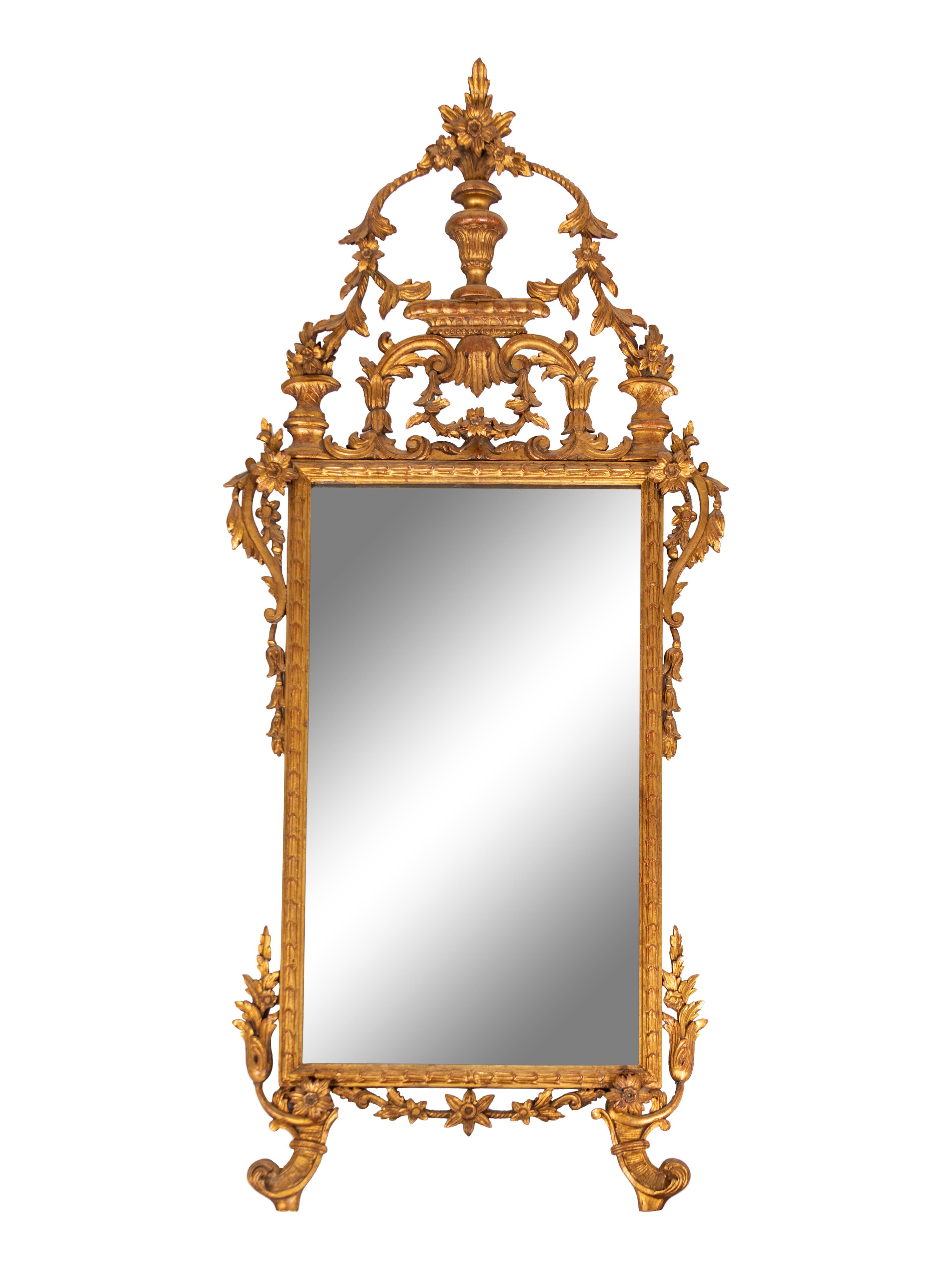 A Louis XVI Style Giltwood Mirror