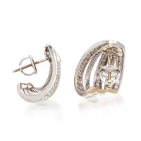 WHITE GOLD AND DIAMOND EARRINGS
