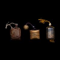 Three Japanese Inro, Edo Period 日本江戶時代 印籠三件