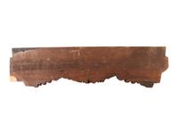 A Louis XV Style Cherub Carved Walnut Pediment