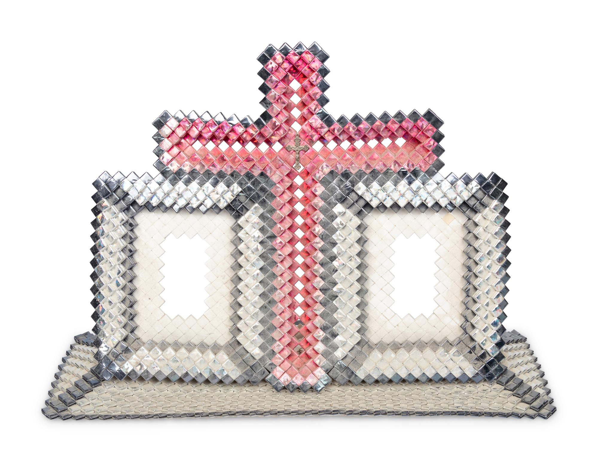 Six Prison Art Cigarette and Candy Package Frames and Purses