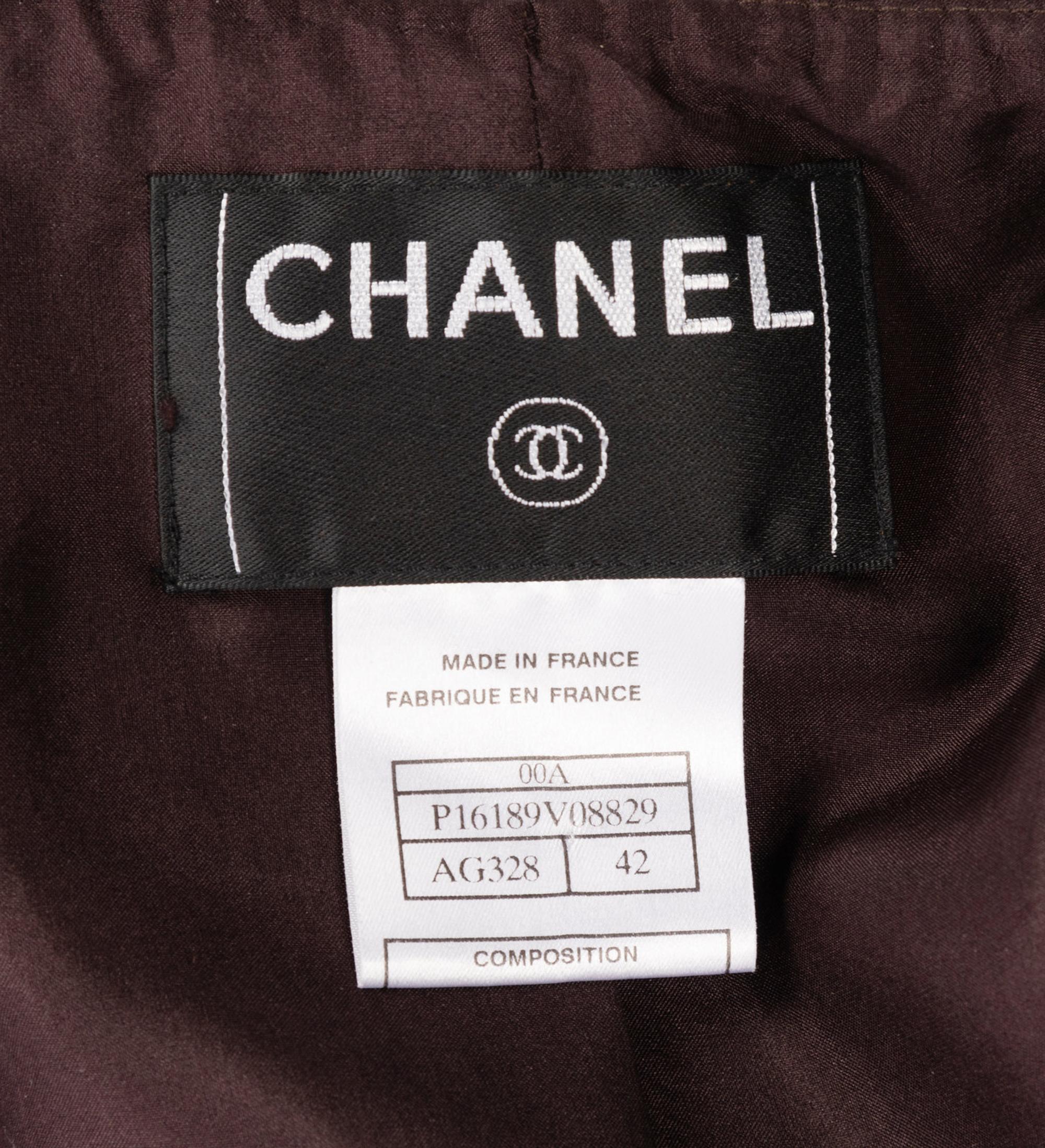 Two Two-Piece Skirt Suit Ensembles: One Chanel, One Oscar de la Renta, ca. 2000