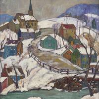 Fern Isabel Coppedge (American, 1883-1951 - Winter in the Village