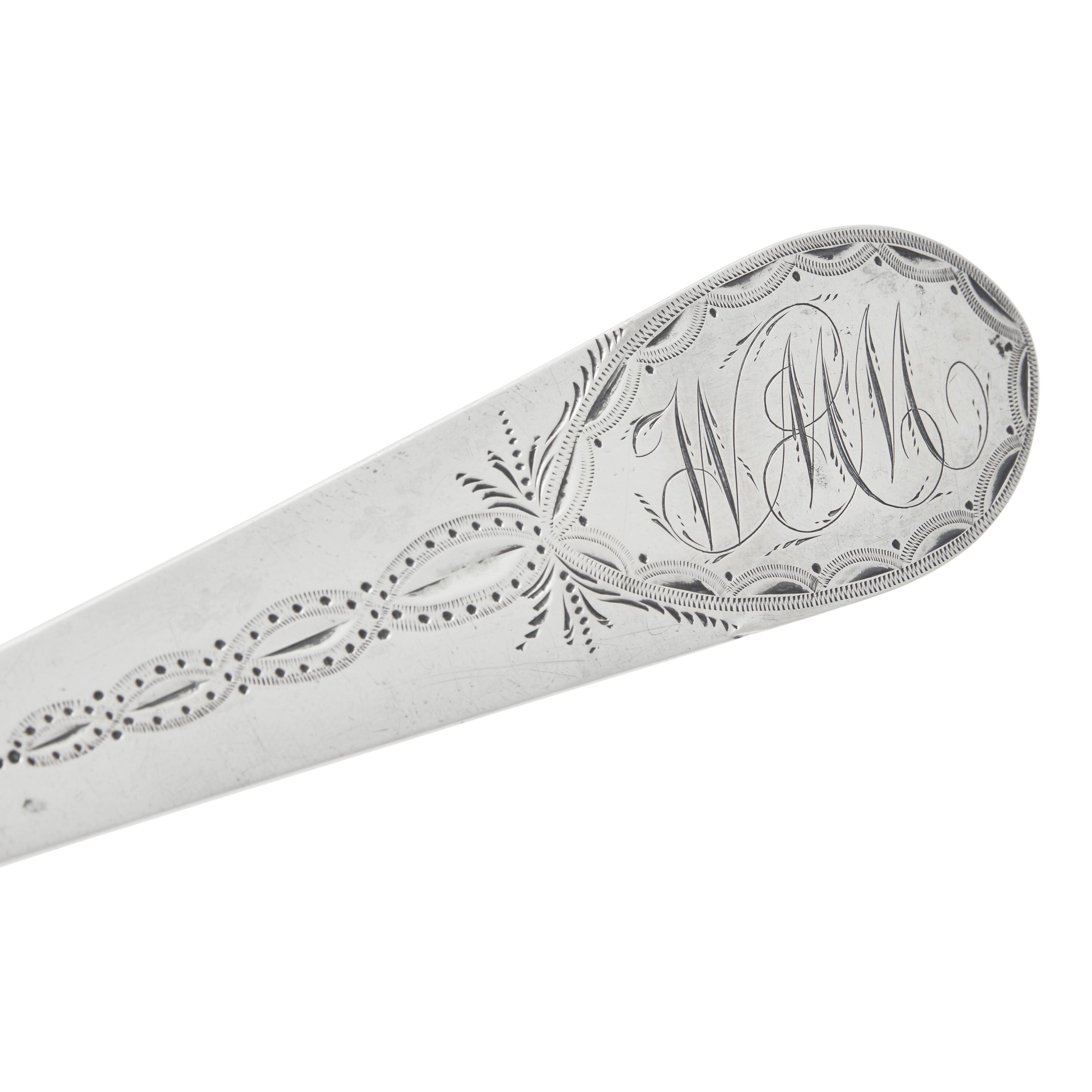 A Silver Ladle, By Tradition Gifted by George Washington (1732-1799) to William Muir (1754-1809)