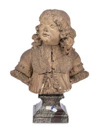 A Continental Terra Cotta Bust of a Boy