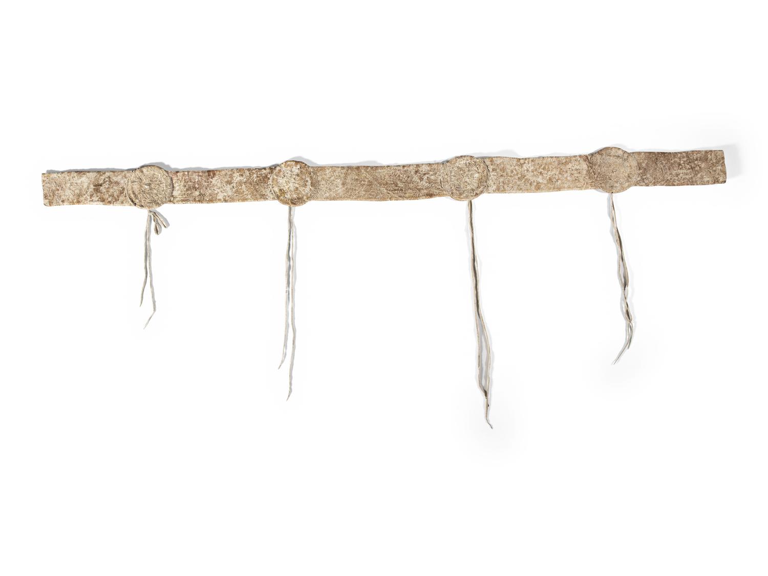 Sioux Child's Beaded Hide Blanket Strip