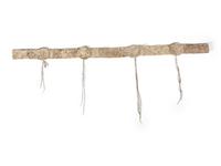 Sioux Child's Beaded Hide Blanket Strip