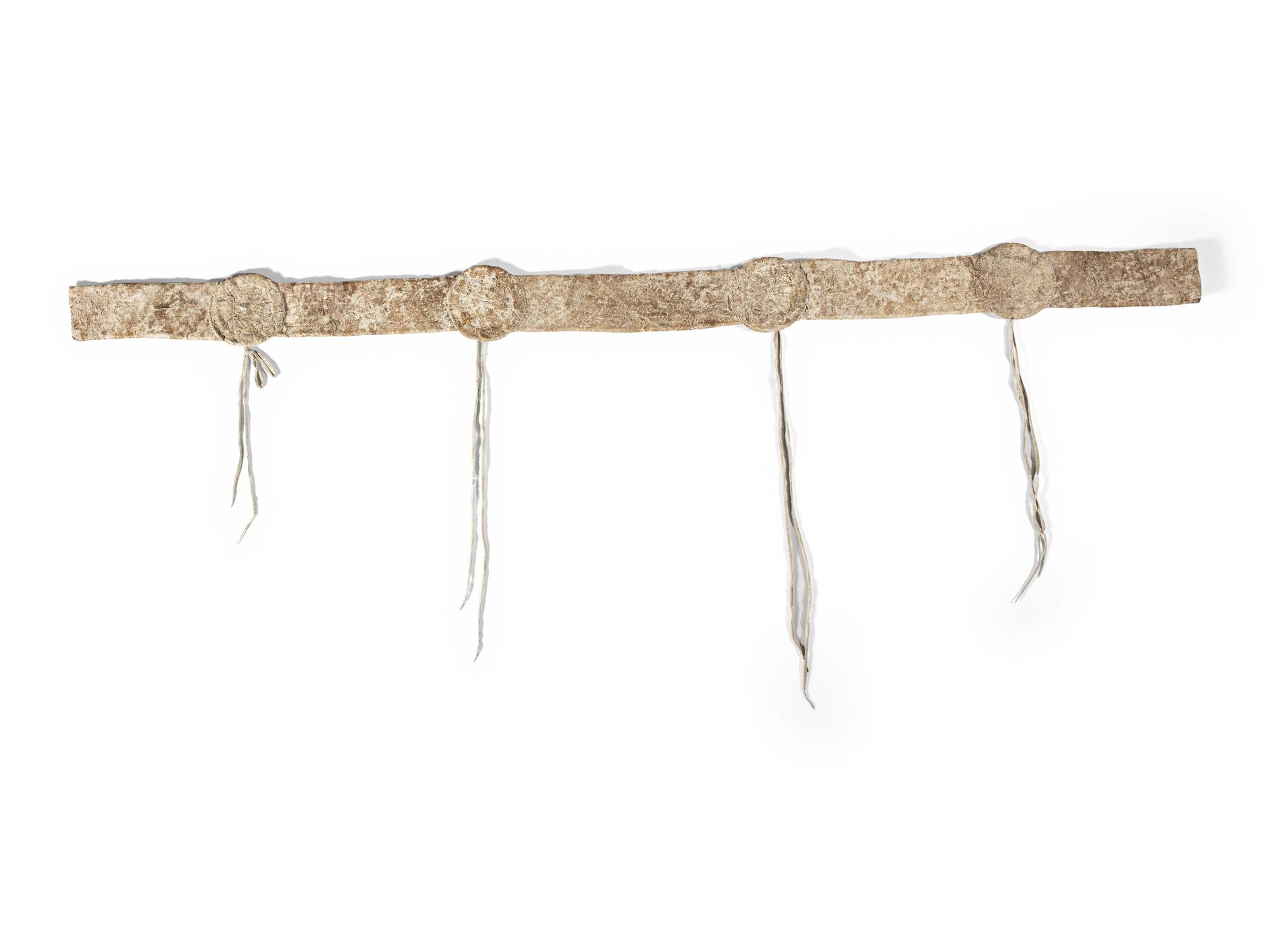 Sioux Child's Beaded Hide Blanket Strip