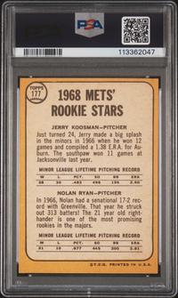 A 1968 Topps Nolan Ryan Rookie Baseball Card No. 177 (PSA 5 EX)
