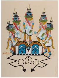 untitled, Rugan Katsinas with Avanyu