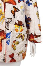Two Hermès Jackets: One Printed Butterfly and One Suede, 1980-90s