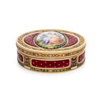 A Louis XVI Gold and Enameled Snuff Box
