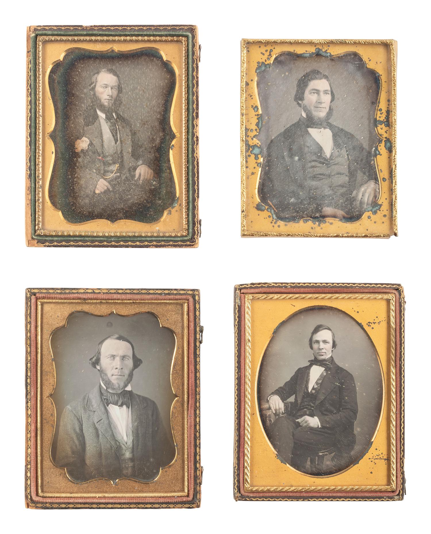 [EARLY PHOTOGRAPHY]. 30 quarter plate daguerreotypes of men incl. examples by ROOT, MCLEES, EASTERLY