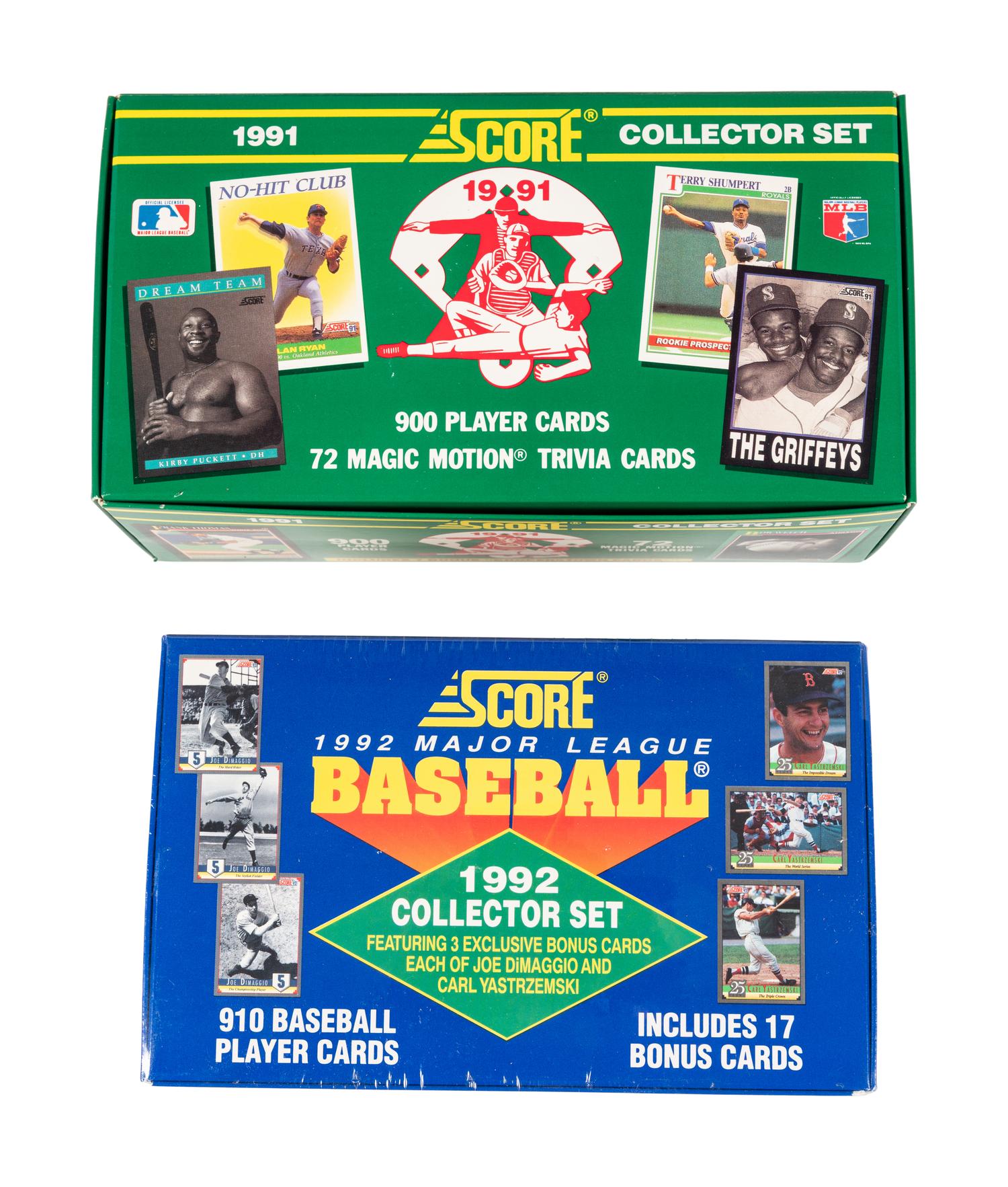 A Group of 13 Assorted 1980s-1990s Factory Baseball Card Sets