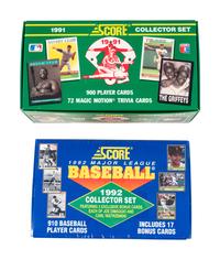 A Group of 13 Assorted 1980s-1990s Factory Baseball Card Sets