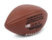 A Joe Montana Signed Autograph Football (Beckett Authentication Services BAS Certified and Upper Deck Authenticated),