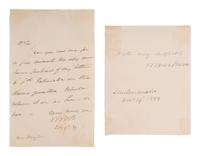 VAN BUREN, Martin (1782-1862). Autograph letter signed ("MVB"), to Mr. Dayton. N.p., 9 February 1837.