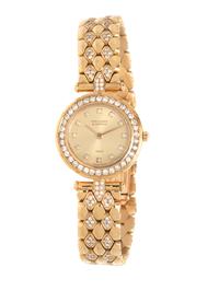 VAN CLEEF & ARPELS, YELLOW GOLD AND DIAMOND 'CLASSIQUE' WATCH