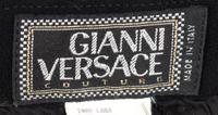 A Gianni Versace Black Wool Suspender Mini Dress, No size.