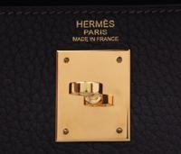 Hermès Kelly 32cm Dark Brown Togo Leather Handbag, 2007