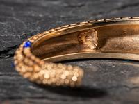 Tufa Cast 14K Gold Corn Cob Cuff Bracelet