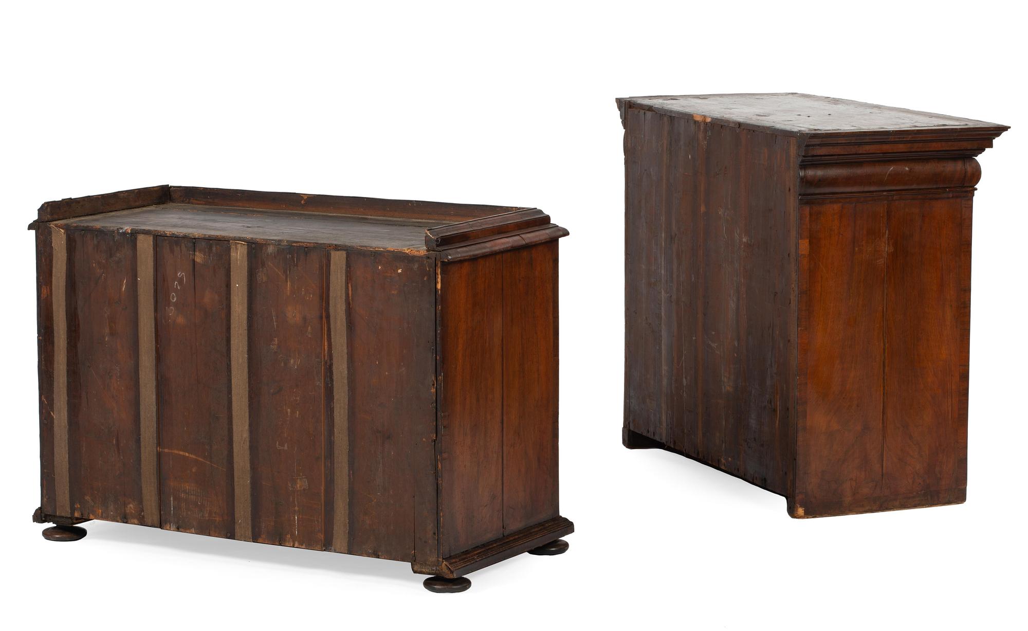 A William and Mary Walnut Secretary Desk