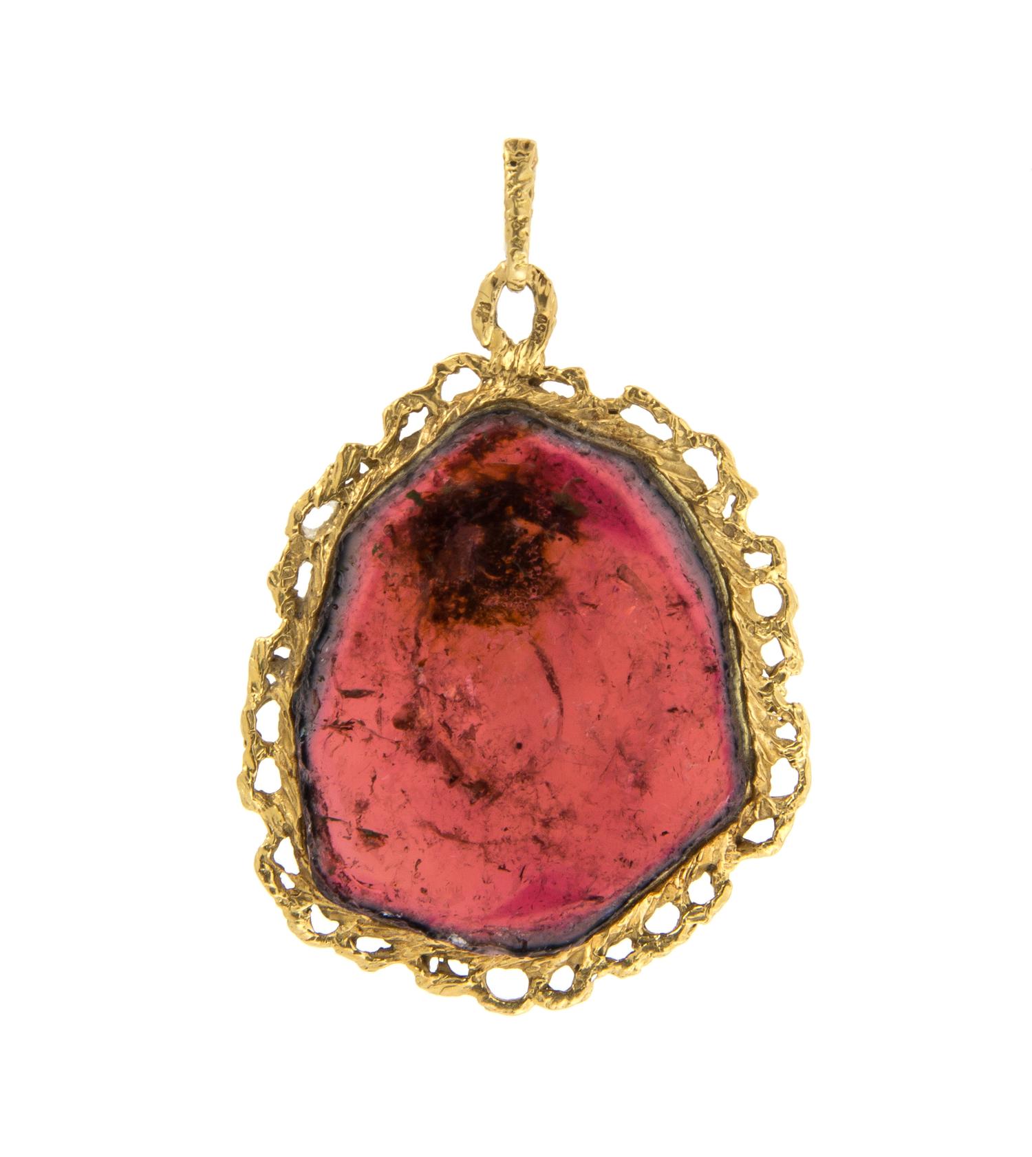 A Collection of Yellow Gold and Polychrome Tourmaline Jewelry, 17.90 dwts.