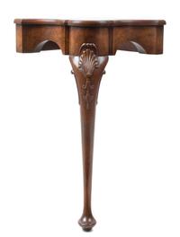 A Group of Five Hardwood Articles Height of curio 26 3/4 inches.