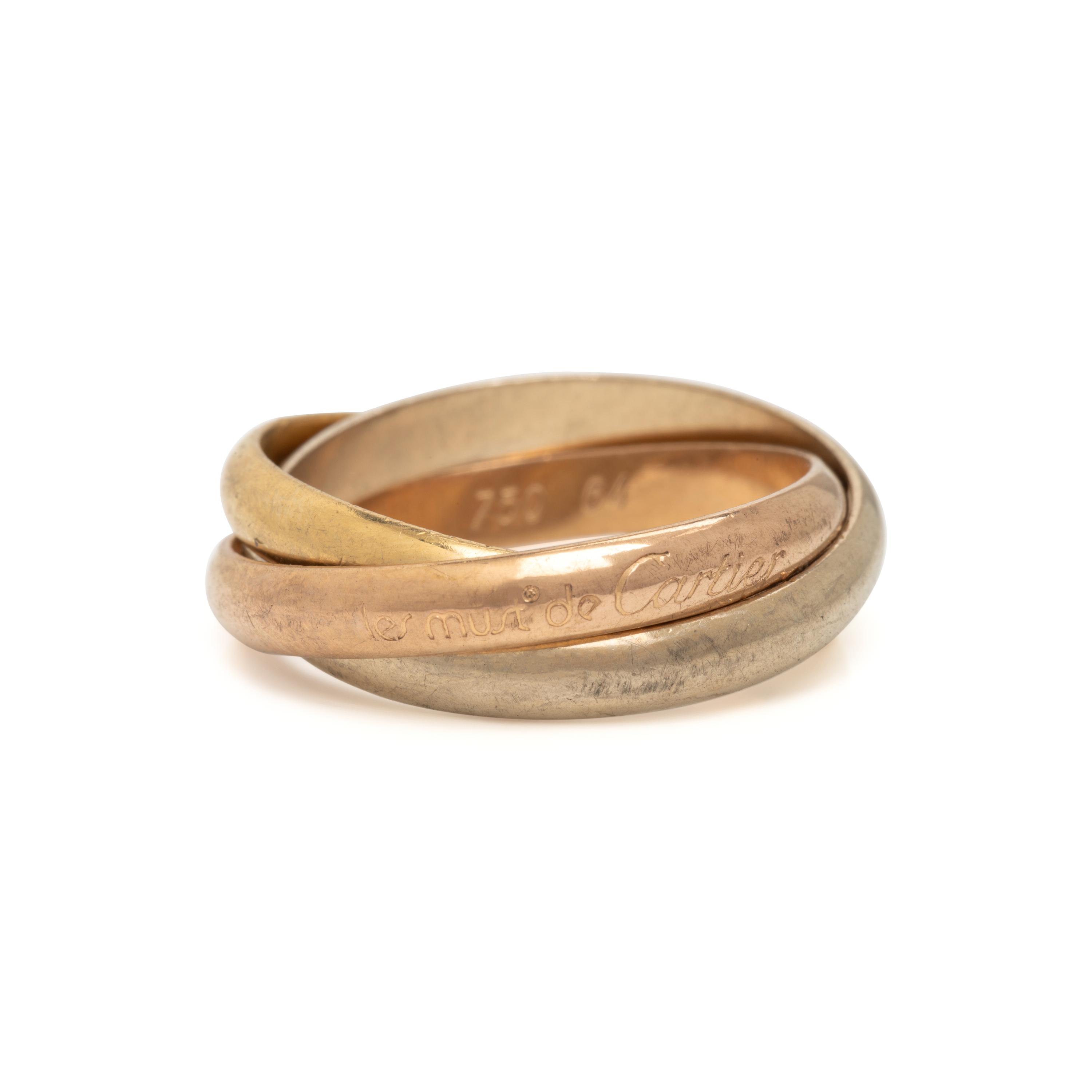 Must de Cartier, Tricolor Gold Trinity Ring