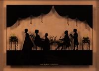 Two American Silhouettes Frame: 12 x 15 inches. — 19TH CENTURY