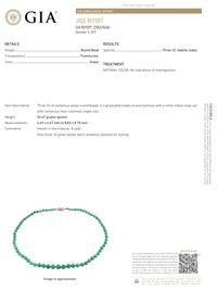 A Jadeite Bead and Diamond Necklace