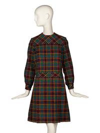 Christian Dior, Haute Couture Plaid Tweed Dress
