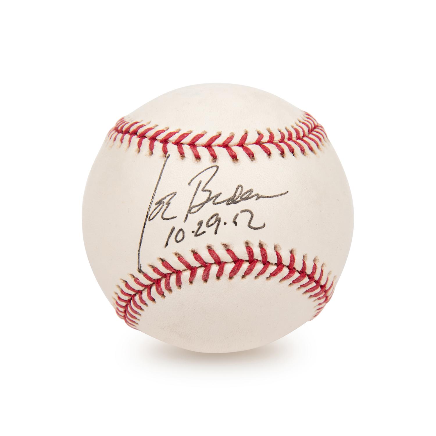 A President Joe Biden Single Signed Autograph Baseball (Beckett Authentication Services)