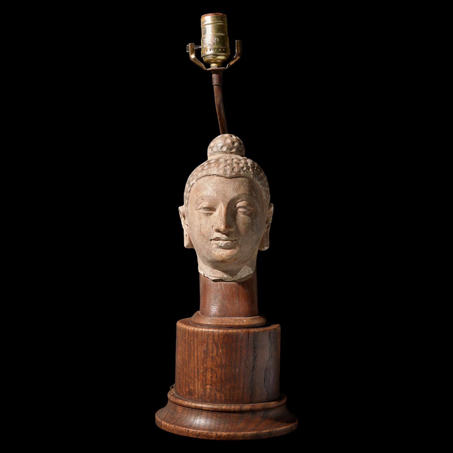A Gandhara Stucco Head of Buddha, 3rd-4th Century 三-四世纪 犍陀罗頭像