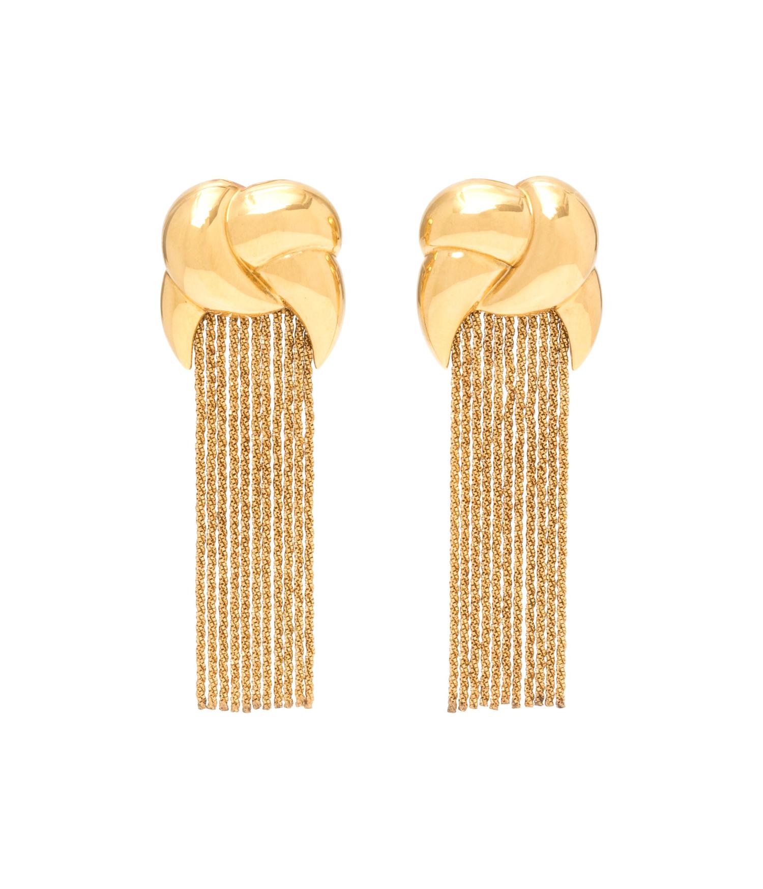 YURI ICHIHASHI, YELLOW GOLD EARCLIPS