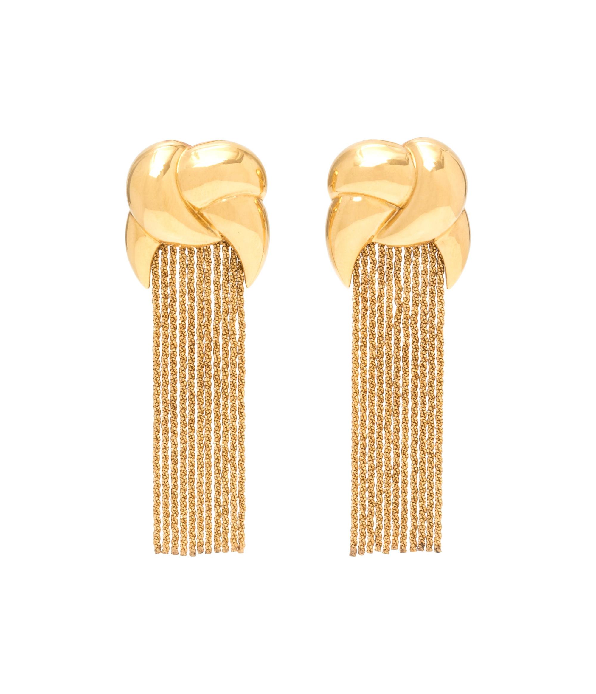 YURI ICHIHASHI, YELLOW GOLD EARCLIPS