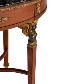 An Empire Style Bronze-Mounted Mahogany Oval Occasional Table — LATE 19TH/EARLY 20TH CENTURY