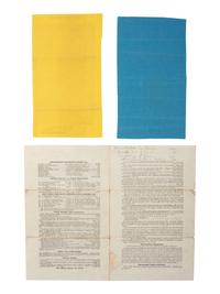 [CIVIL WAR -- 19TH CENTURY PROPHYLACTICS]. A salesman's sample "preventative" with accompanying handbills.